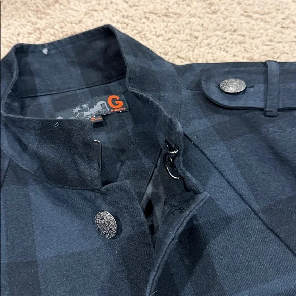 G by Guess Dark Blue Military Jacket - Picture 3 of 7